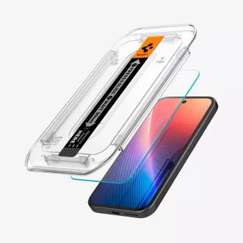 Spigen Glas.tR EZ Fit 2-Pack zaščitna folija za Google Pixel 9a, prozorna
