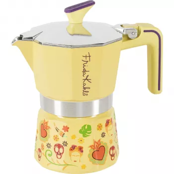 Pedrini 3TZ Frida Kahlo espresso kuhalnik za štedilnik, rumen (02CF161)