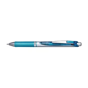 Pentel EnerGel Xm kemični svinčnik na gel z uvlačljivo konico - svetlo modro črnilo - 0,35 mm iglična konica - modro ohišje - gumijast oprijem