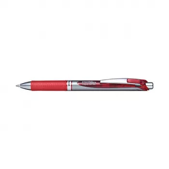 Pentel EnerGel BL80-BX kemični svinčnik na gel z uvlačljivo konico 0,5mm iglična konica rdeče črnilo
