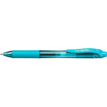 Pentel EnerGel X uvlačljivi gel svinčnik - turkizen - 0,7 mm - srednja konica - za levičarje in desničarje