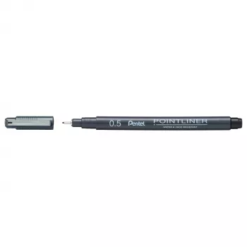 Pentel Pointliner fineliner črn 0,5 mm
