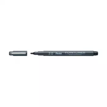 Pentel Arts kaligrafski marker Pigment 2 mm črn