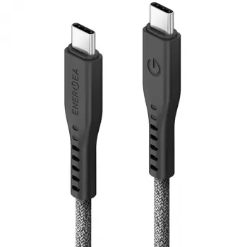 ENERGEA Flow kabel USB-C na USB-C 1,5m črn 240W 5A PD hitro polnjenje