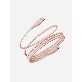 ENERGEA Helix 60 USB-C na USB-C magnetni kabel 480Mbps 60W 1,5m, roza