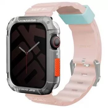 Skinarma Shokku jermen za Apple Watch 45/44/42mm, svetlo roza