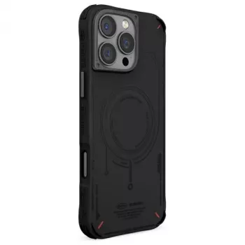 Skinarma Mecha ovitek za iPhone 16 Pro 6,3 inch, magnetno polnjenje, črn