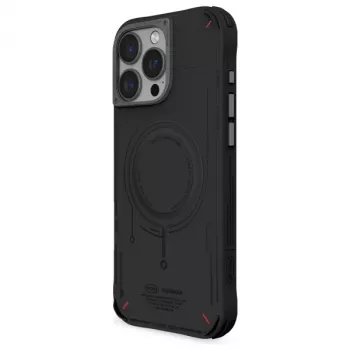 Skinarma Mecha ovitek za iPhone 16 Pro 6,3 inch, magnetno polnjenje, črn