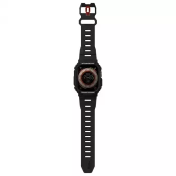 Skinarma Mecha 2v1 ovitek in pašček za Apple Watch Ultra 49mm – črn