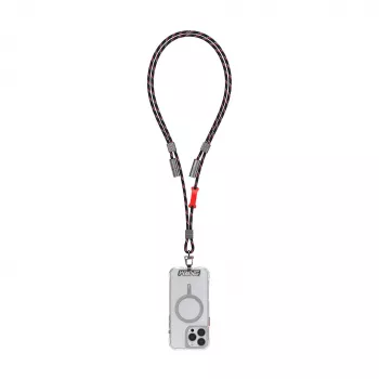 Skinarma Dyno Ve 2v1 kabel USB-C na USB-C z vrvico, 80 cm, črn
