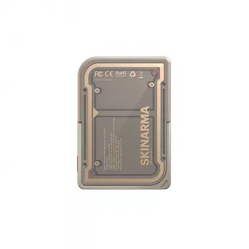 Skinarma Nexus Mecha magnetna prenosna baterija s stojalom 5000mAh 20W PD USB-C MagSafe Gold