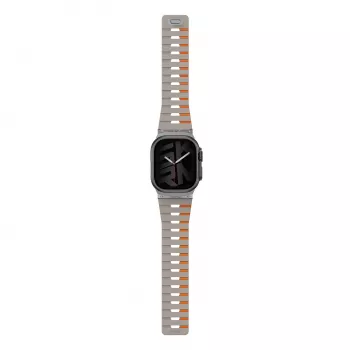 Skinarma Gemini pašček za Apple Watch 49/46/45/44 mm siv