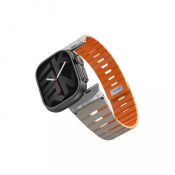Skinarma Gemini pašček za Apple Watch 49/46/45/44 mm siv
