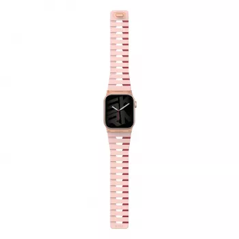 Skinarma Gemini pašček za Apple Watch 42/41/40 mm roza