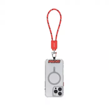 SKINARMA Dyno Ve 2v1 kabel USB-C z vrvico 20cm rdeč