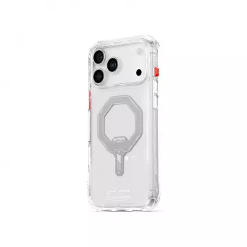 SKINARMA Saido magnetni ovitek za polnjenje za Apple iPhone 17 Pro, prosojna