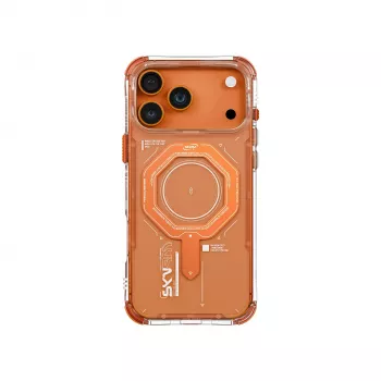 Skinarma Magma magnetni ovitek za Apple iPhone 17 Pro – oranžna