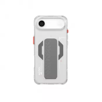 SKINARMA Haxa ovitek z magnetnim obročem Mag-Charge in oprijemalnim stojalom za Apple iPhone Air, prosojna (SK-2025IP6.6-HAXA-CLR)
