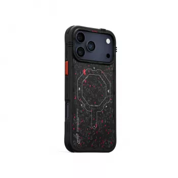Skinarma Vektor ovitek za iPhone 17 Pro Magnetic Charging, črn