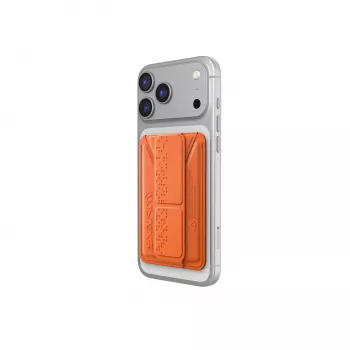 SKINARMA Kado Haxa magnetno držalo za kartice s stojalom, oranžno