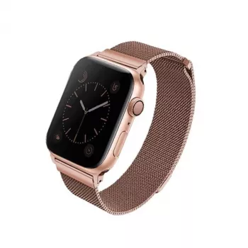 UNIQ Dante jermen za Apple Watch iz nerjavnega jekla, rožnato zlat 38/40/41mm serija 1-9 SE