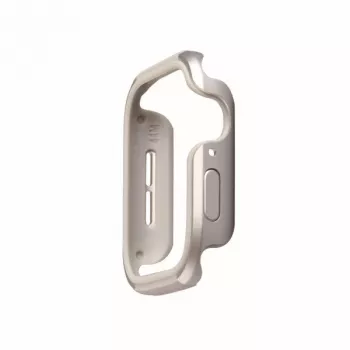 UNIQ Valencia etui za Apple Watch Series 4/5/6/SE/SE3 40mm – titan srebrn