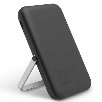 UNIQ prenosna baterija Hoveo 5000mAh USB-C 20W PD Fast Charge brezžična magnetna Charcoal Grey