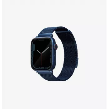 UNIQ Dante pas za Apple Watch iz nerjavnega jekla kobaltno moder 38/40/41mm