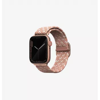 UNIQ Aspen Braided Solo Loop pas za uro za Apple Watch 38/40/41mm Series 1-9/SE/SE2/SE3 – Citrus Pink