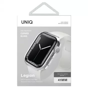 UNIQ Legion ovitek za Apple Watch Series 7/8/9 41mm prozoren