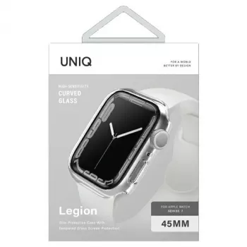 UNIQ Legion ovitek za Apple Watch Series 7/8/9 45mm, prozoren