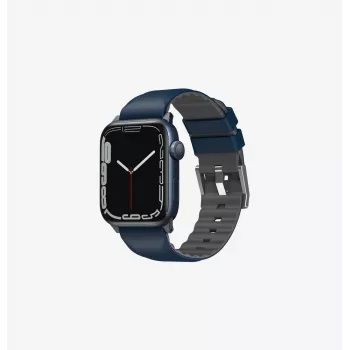 UNIQ Linus pas za Apple Watch Airosoft silikon Nautical Blue 42/44/45/49mm