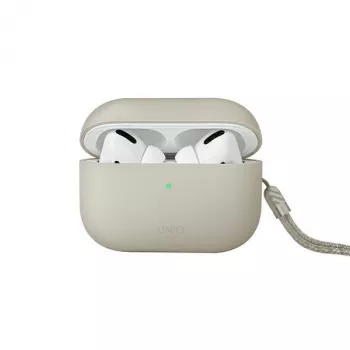 UNIQ Lino silikonski ovitek za AirPods Pro 2. generacije (2022/2023) – bež ivory