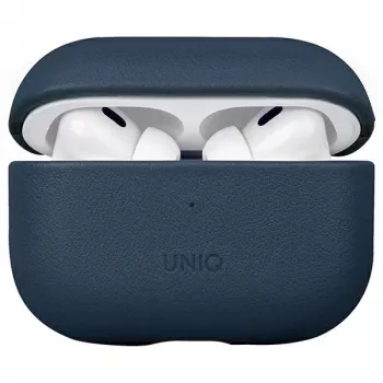 UNIQ Terra ovitek za AirPods Pro 2. gen (2022/2023) pravo usnje – Space Blue