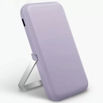 UNIQ prenosni polnilnik Hoveo 5000mAh USB-C 20W PD Fast Charge Wireless Magnetic, Lilac Lavender