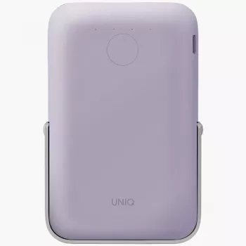 UNIQ prenosni polnilnik Hoveo 5000mAh USB-C 20W PD Fast Charge Wireless Magnetic, Lilac Lavender