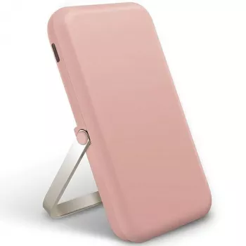 UNIQ prenosni polnilnik Hoveo 5000mAh USB-C 20W PD Fast Charge Wireless Magnetic, Blush Pink