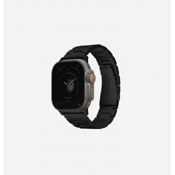 UNIQ Osta pašček za Apple Watch 42/44/45/49mm iz nerjavnega jekla, Silver/Titanium Silver