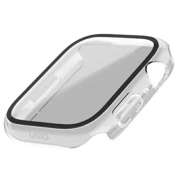 UNIQ Nautic zaščitni ovitek za Apple Watch Series 7/8/9 45mm, prozoren/transparenten