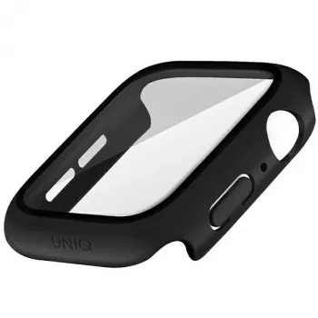 UNIQ Nautic zaščitni ovitek za Apple Watch Series 7/8/9 45mm, črn