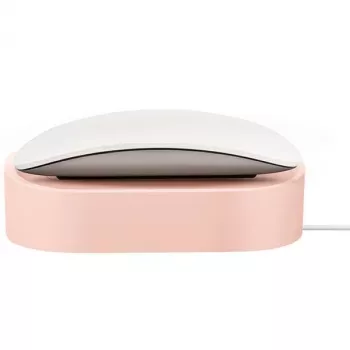 UNIQ Nova brezžična polnilna postaja za Apple Magic Mouse 2 – roza