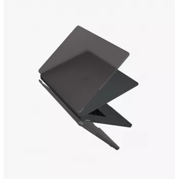UNIQ Claro trdi ovitek za MacBook Air 15 M2/M3/M4/M5 (2023-2026), Smoke Matte Grey