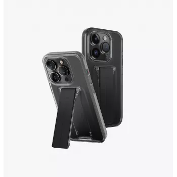 UNIQ Heldro Mount ovitek s stojalom za iPhone 15 Pro 6,1 inch - Vapour Smoke