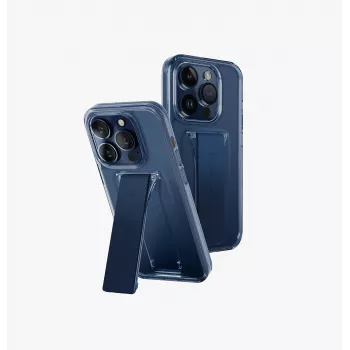 UNIQ Heldro Mount ovitek s stojalom za Apple iPhone 15 Pro 6,1 inch, Ultramarine Deep Blue