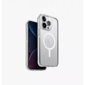 UNIQ Combat ovitek za iPhone 15 Pro Max 6,7 inch s polnjenjem MagClick bel