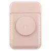 UNIQ Flixa magnetna denarnica za kartice s stojalom Blush Pink MagSafe