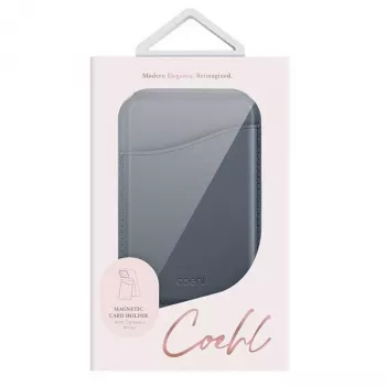 UNIQ Coehl Esme magnetna denarnica z ogledalom in stojalom za Apple iPhone 15 Pro Max, safirno modra