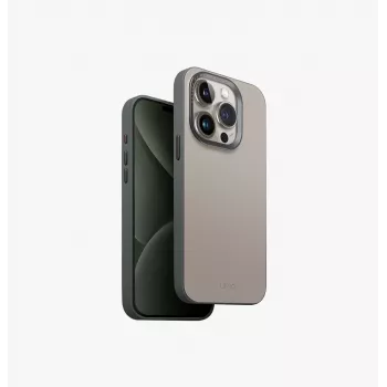 UNIQ Lyden DS MagClick ovitek za polnjenje za iPhone 15 Pro 6,1 palca slonokoščena/pleteno zelena