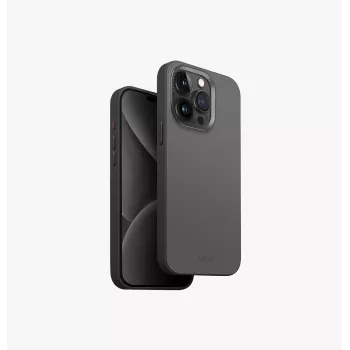 UNIQ Lyden DS MagClick ovitek za polnjenje za iPhone 15 Pro Max 6,7 palca oprano modro-črna