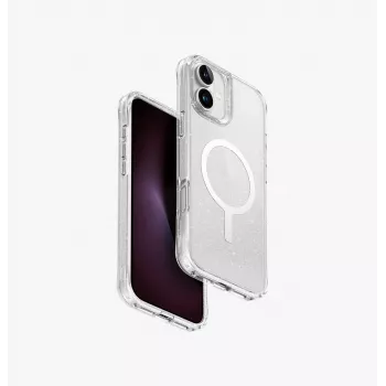 UNIQ LifePro Xtreme Magclick ovitek za polnjenje za iPhone 16 Plus 6,7 inch prozorna tinsel lucent